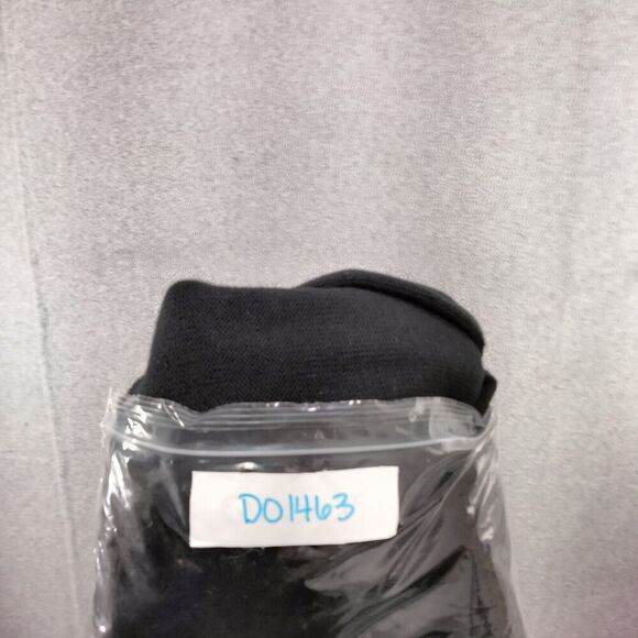 cabi Cardigan Sweater Womens Size L Black Long Open Front Tie Collar Pockets - Picture 13 of 13